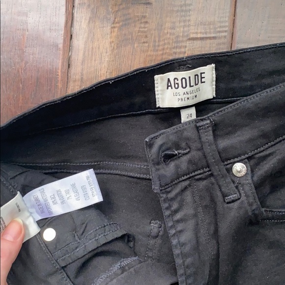AGOLDE high rise black jean - Picture 1 of 6